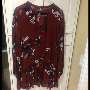 FREE PEOPLE long sleeved Tunic top